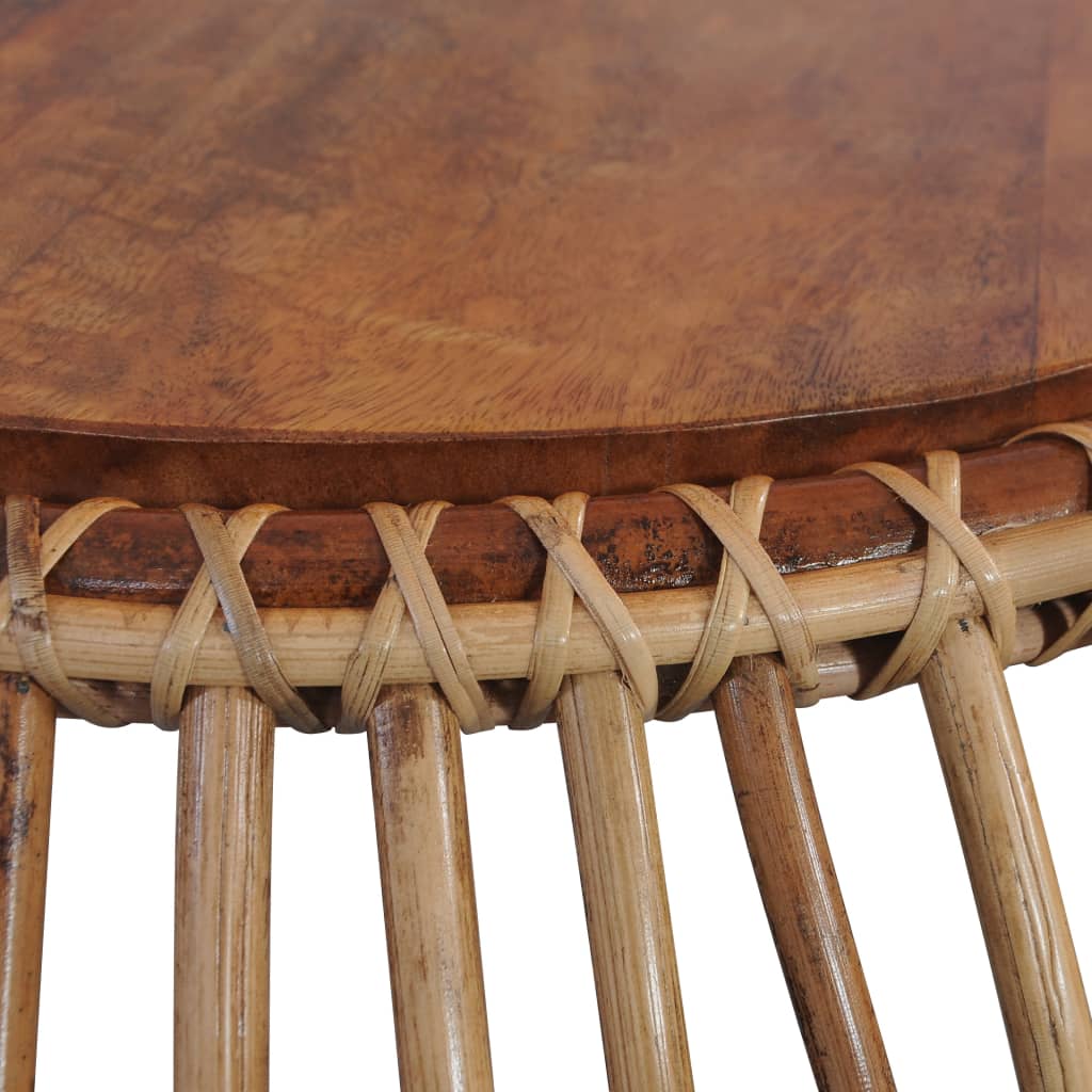 Măsuțe de cafea, 2 buc., ratan natural GartenMobel Dekor