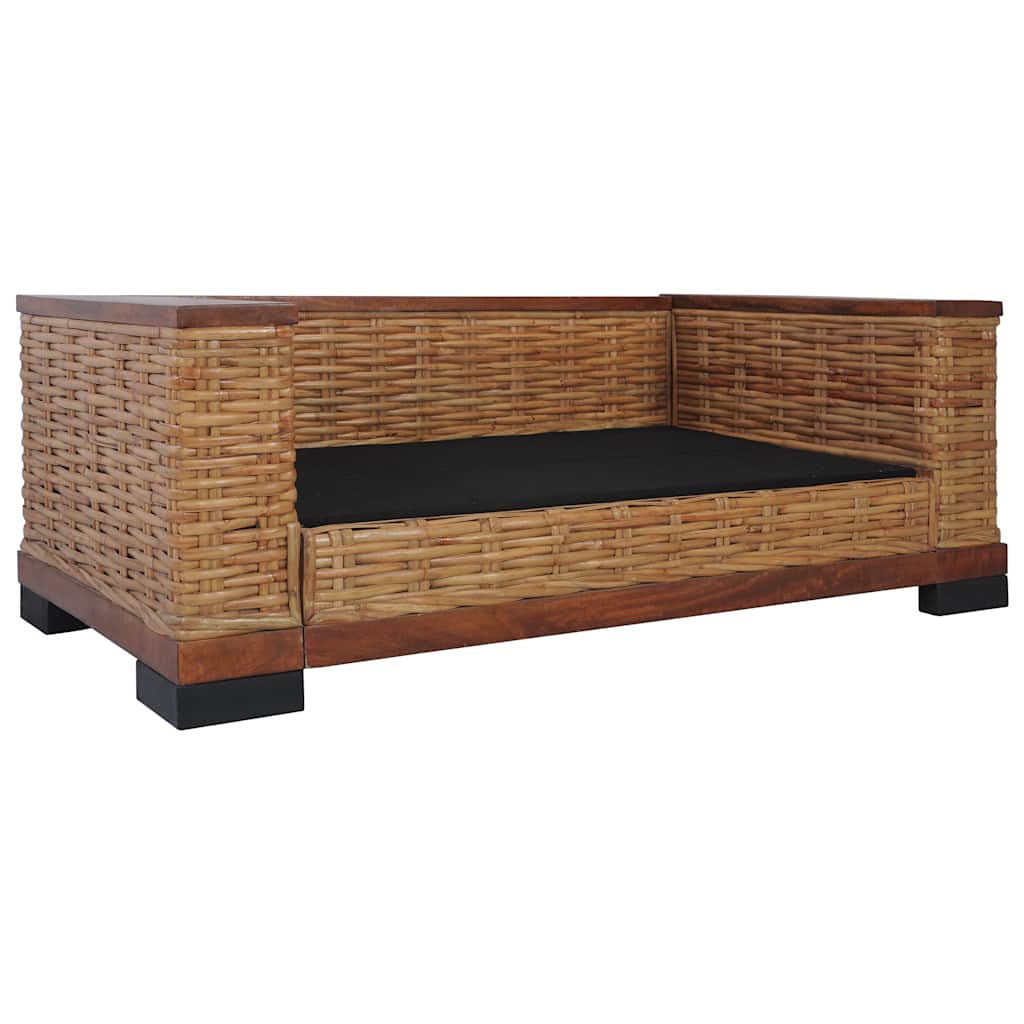 Set canapele cu perne, 2 piese, maro, ratan natural GartenMobel Dekor