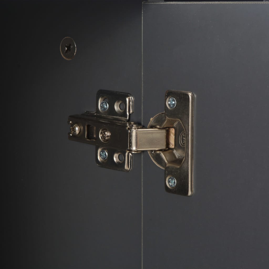 Dulap, gri extralucios, 107x35x80,5 cm GartenMobel Dekor