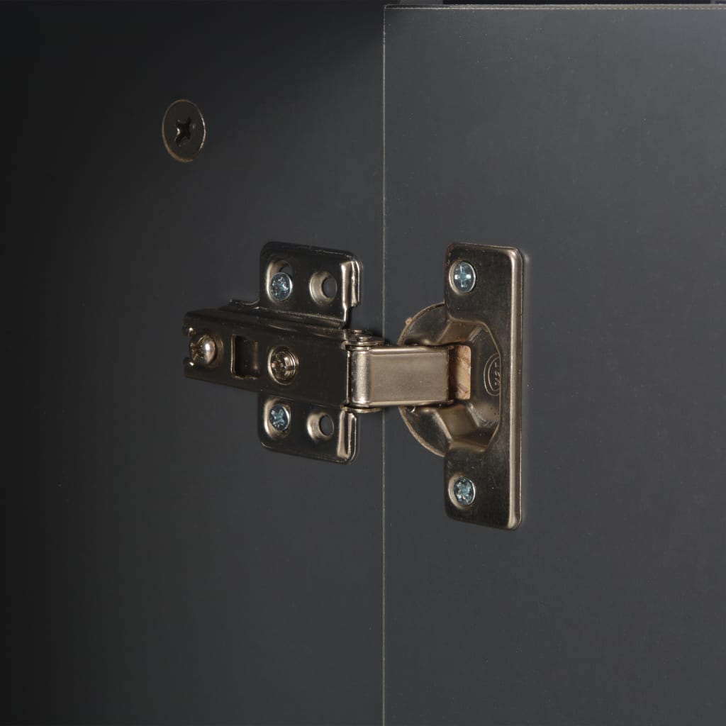 Dulap, gri extralucios, 71x35x80 cm, lemn prelucrat GartenMobel Dekor