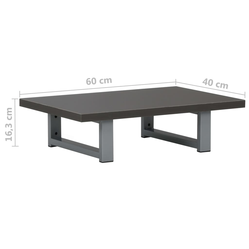 Mobilier de baie, gri, 60 x 40 x 16,3 cm GartenMobel Dekor
