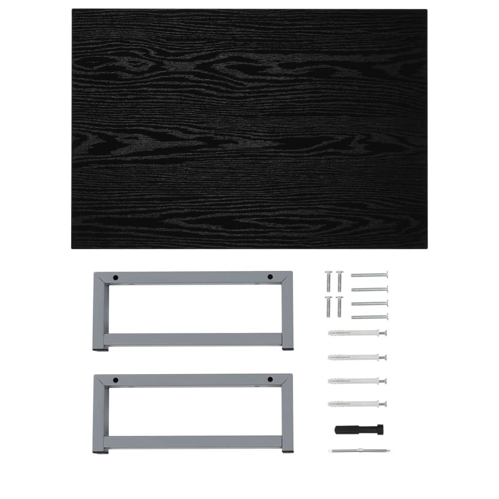 Mobilier de baie, negru, 60 x 40 x 16,3 cm GartenMobel Dekor