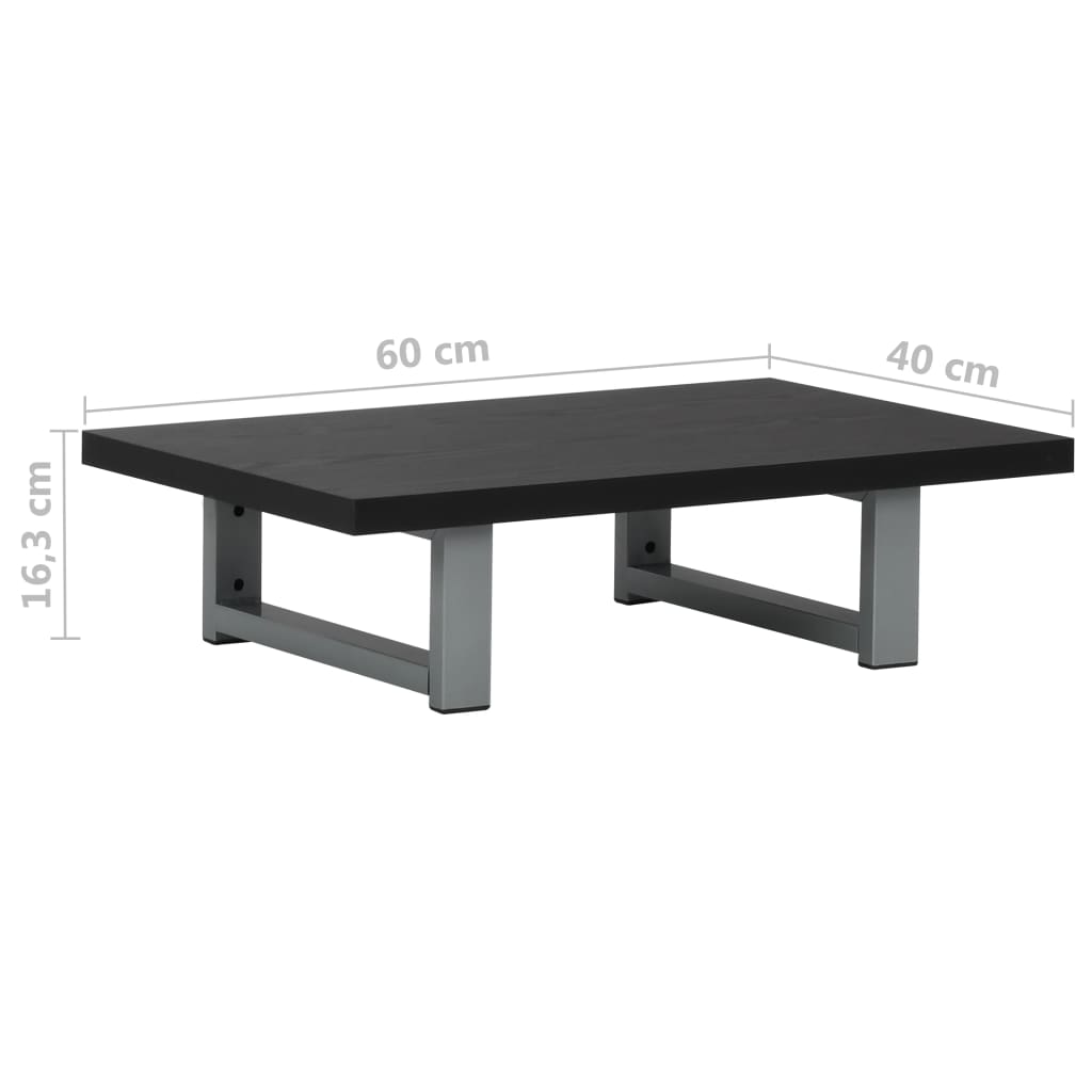 Mobilier de baie, negru, 60 x 40 x 16,3 cm GartenMobel Dekor
