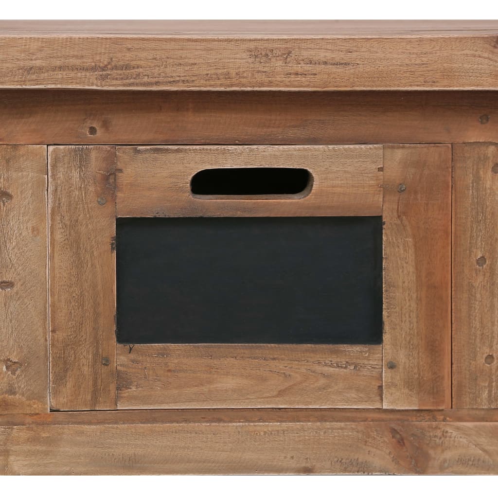 Comodă TV cu 3 sertare, 120 x 30 x 40 cm, lemn masiv de mahon GartenMobel Dekor