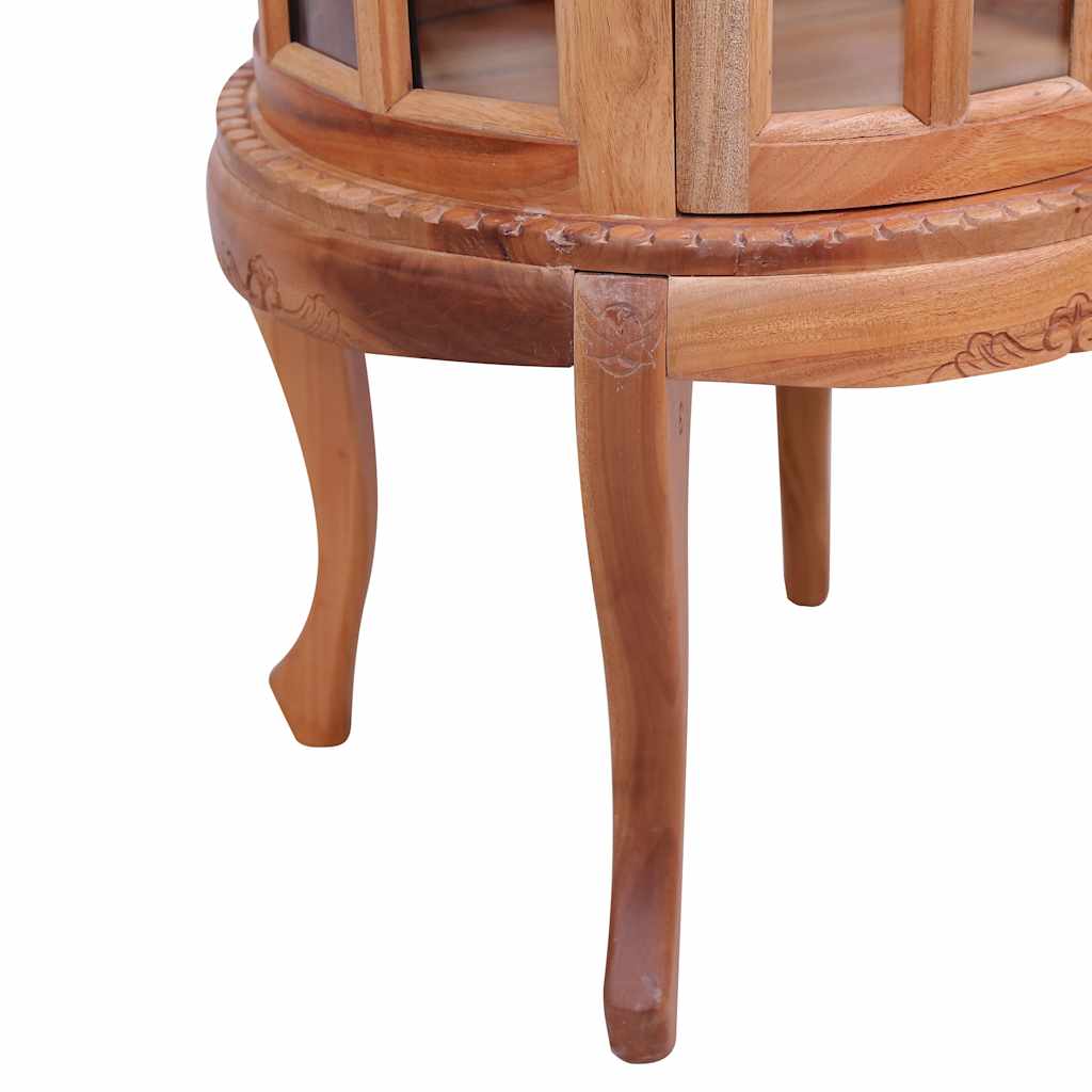 Dulap cu vitrină, natural, 50x50x76 cm, lemn masiv de mahon GartenMobel Dekor