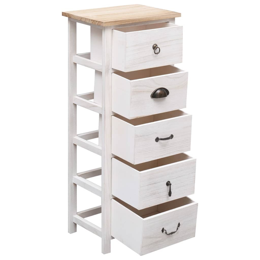 Dulap lateral, 35 x 25 x 87 cm, lemn de paulownia GartenMobel Dekor