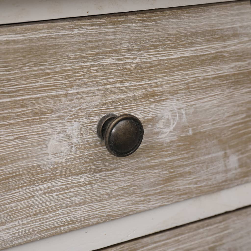 Noptiere, 2 buc., 35 x 30 x 50 cm, lemn de paulownia GartenMobel Dekor