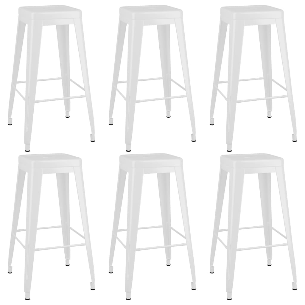 Set mobilier de bar, 7 piese, alb GartenMobel Dekor