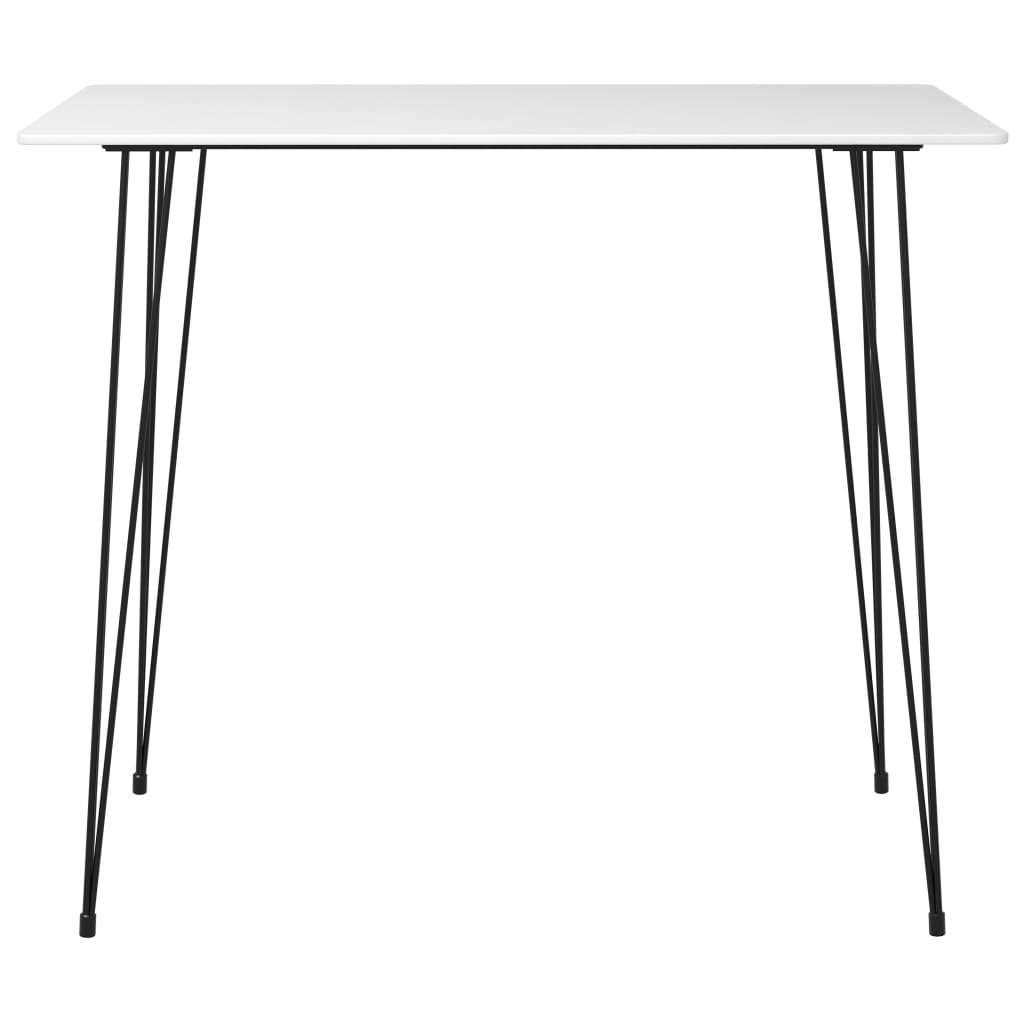 Set mobilier de bar, 7 piese, alb și gri GartenMobel Dekor