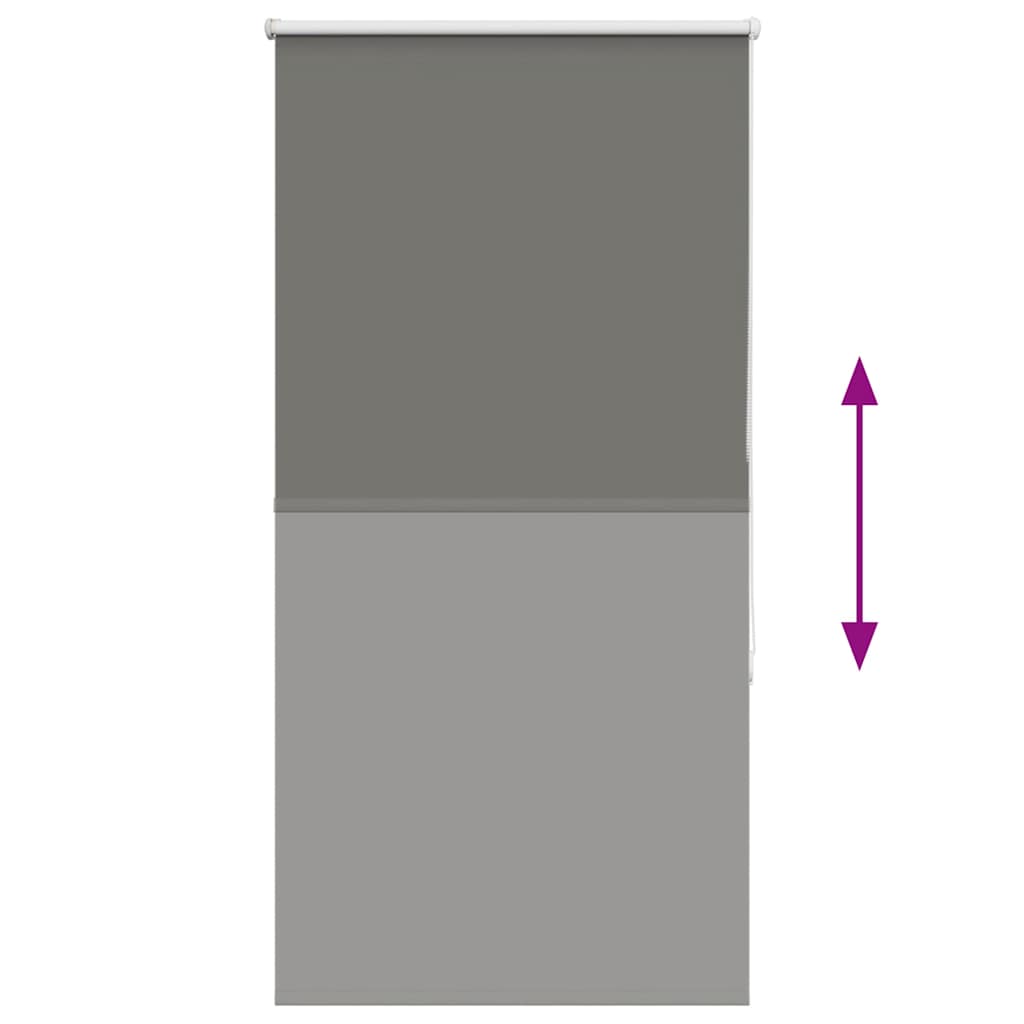 Jaluzea cu role opace gri 65x130 cm lățime material 60,7 cm GartenMobel Dekor
