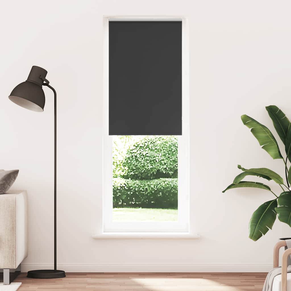 Jaluzea cu role opace negru 65x230 cm lățime material 60,7 cm GartenMobel Dekor
