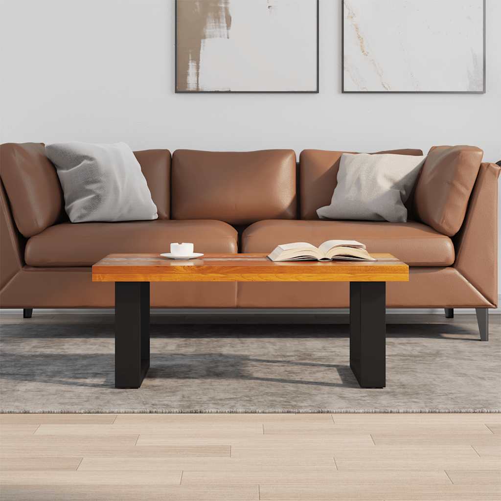 Măsuță de cafea, lemn de tec cu rășină, 100x50 cm GartenMobel Dekor