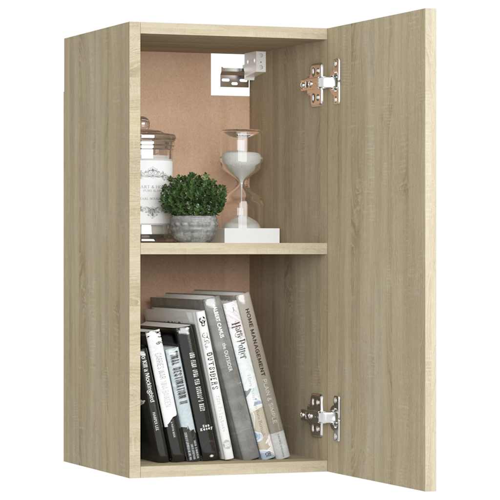 Comode TV, 2 buc., stejar Sonoma, 30,5x30x60 cm, lemn prelucrat GartenMobel Dekor
