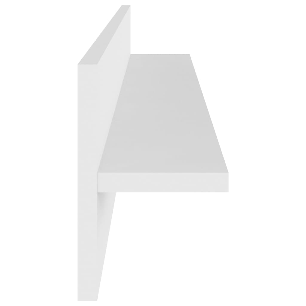 Rafturi de perete, 4 buc., alb, 80x11,5x18 cm, PAL GartenMobel Dekor