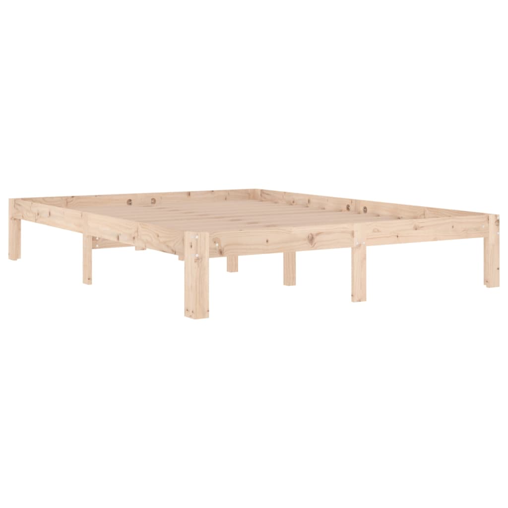 Cadru de pat, 140x190 cm, lemn masiv de pin GartenMobel Dekor