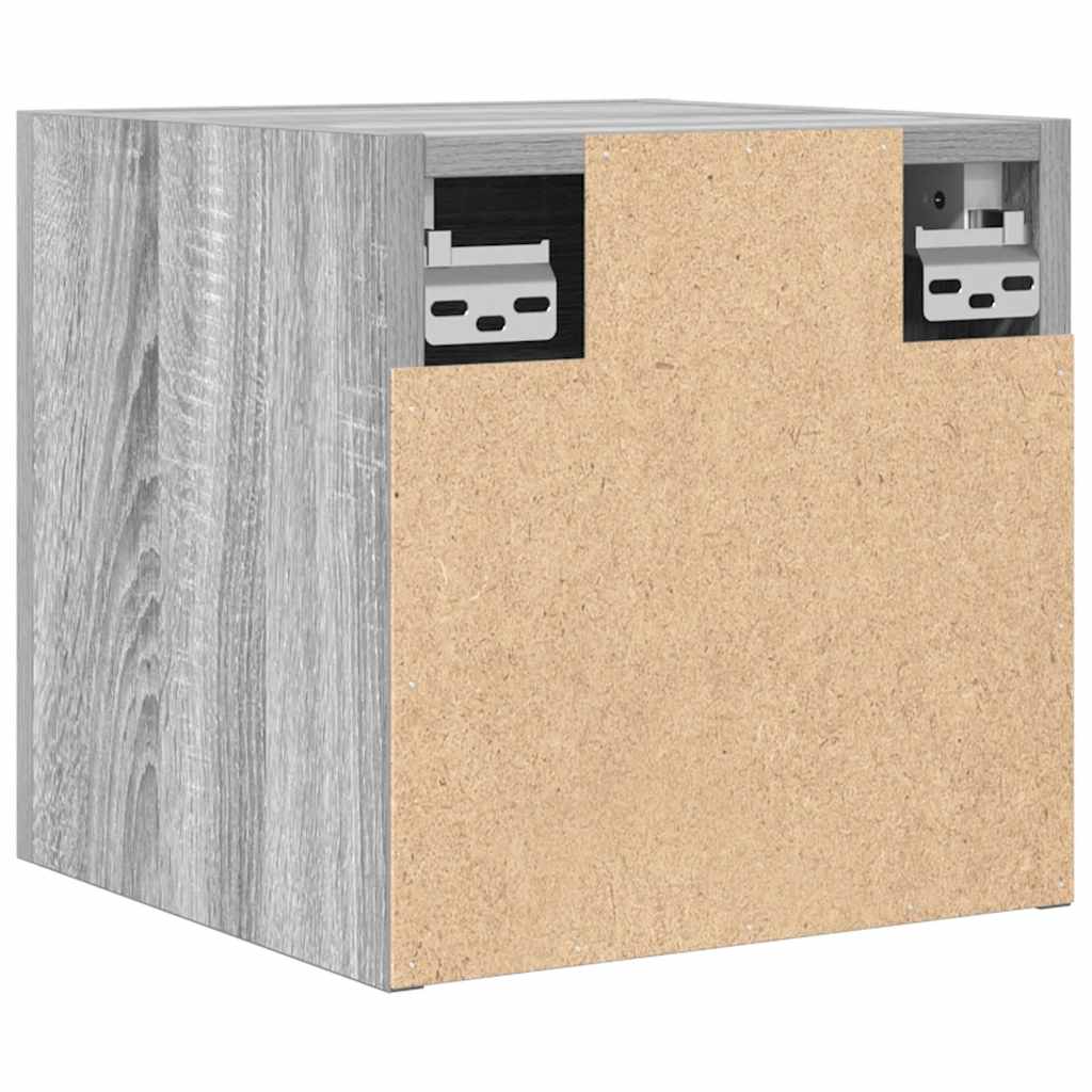 Dulap TV montaj pe perete, 2 buc., sonoma gri, 30,5x30x30 cm GartenMobel Dekor
