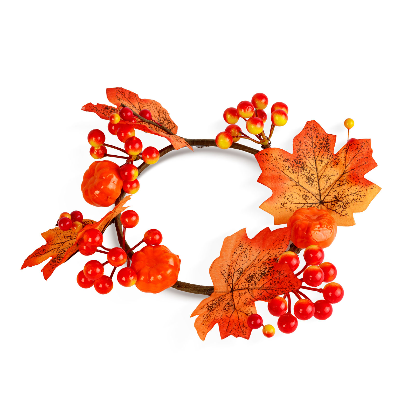 Coroniță decorativă de toamnă cu frunze de arțar – Ø22 cm Best CarHome