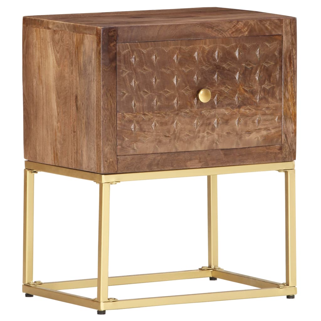 Noptieră, 40 x 30 x 50 cm, lemn masiv de mango GartenMobel Dekor