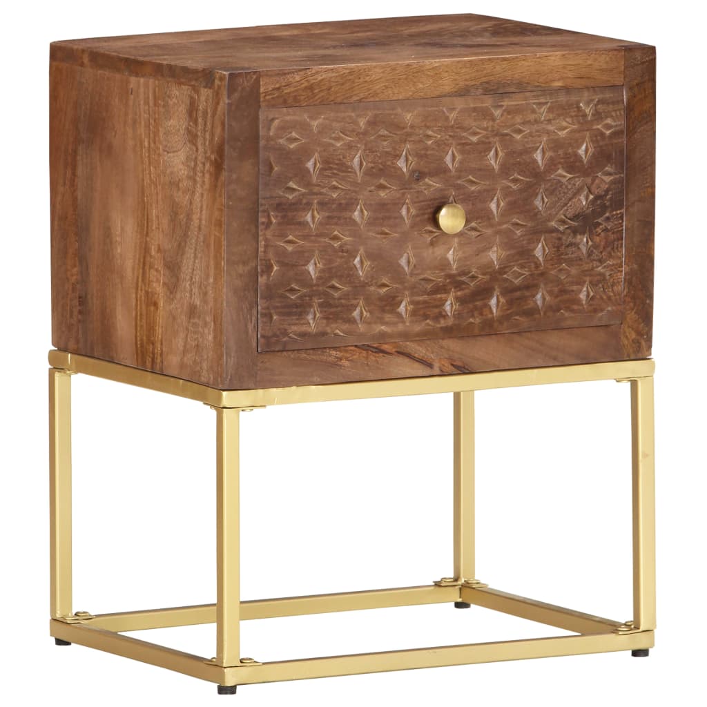 Noptieră, 40 x 30 x 50 cm, lemn masiv de mango GartenMobel Dekor