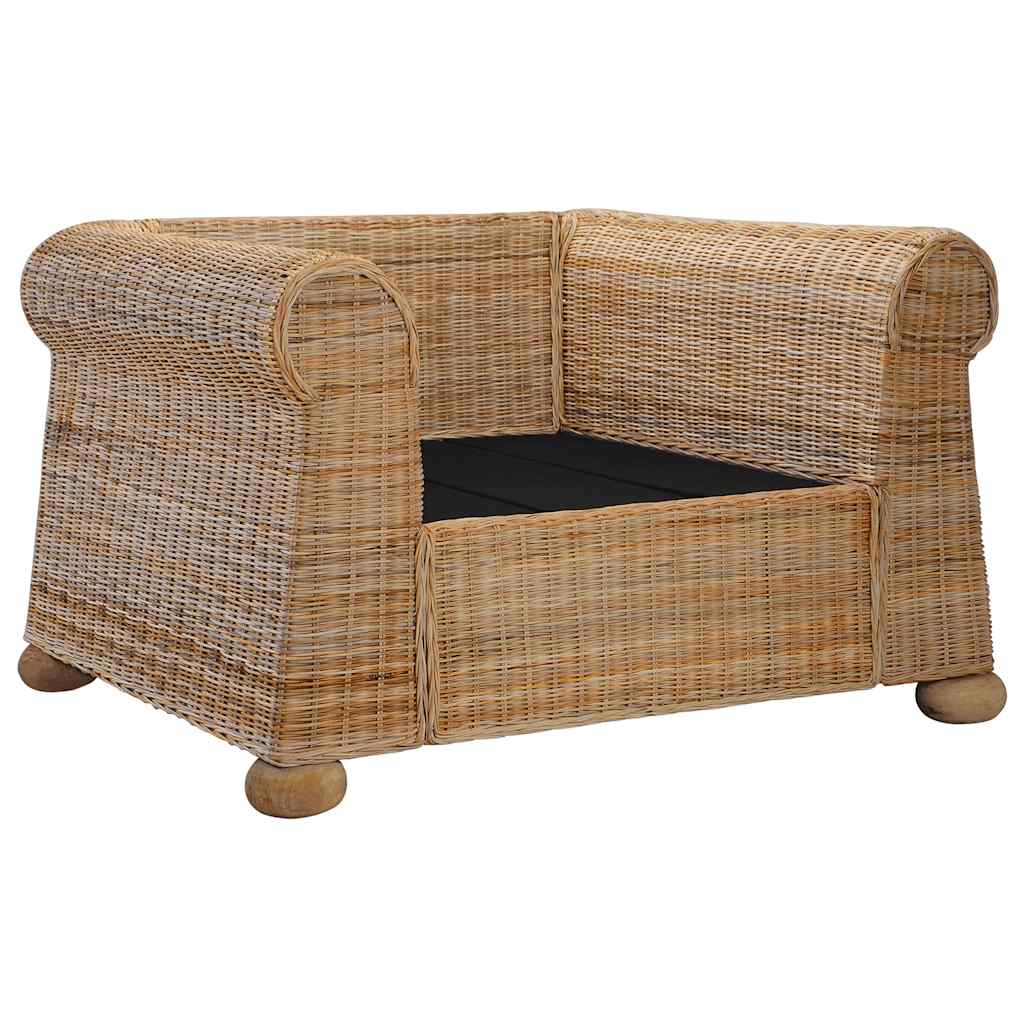 Set de canapele cu perne, 2 piese, natural, ratan GartenMobel Dekor