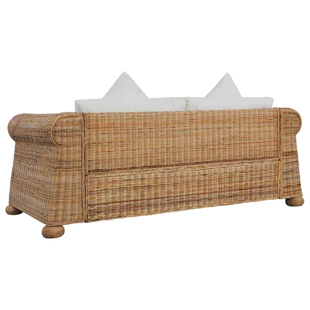 Set de canapele cu perne, 2 piese, natural, ratan GartenMobel Dekor