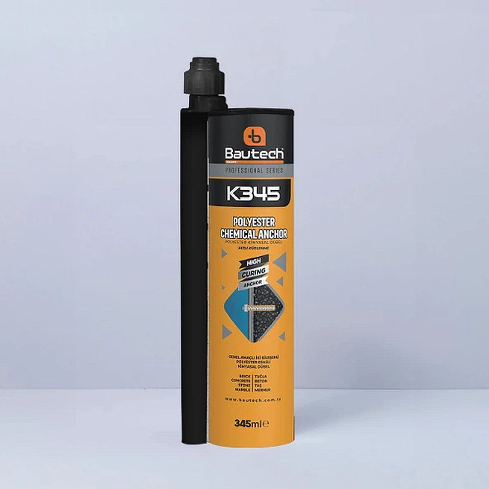 Ancora Chimica Bicomponenta Universala pentru Beton, Caramida, BCA si Zidarie, Bautech K345, 345 ml