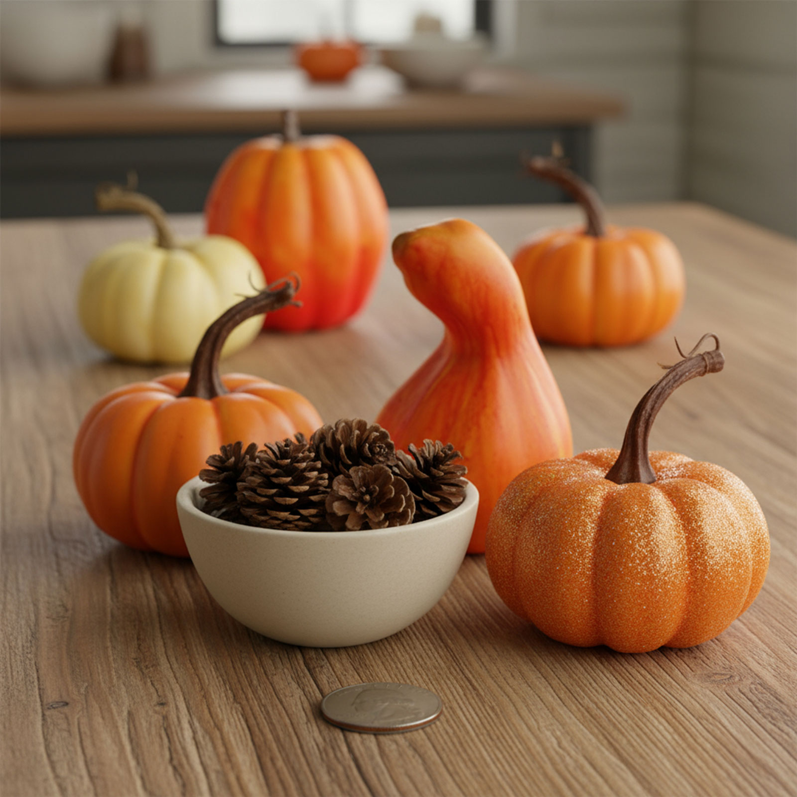 Decorațiune de toamnă – dovleci decorativi – 6 modele – plastic Best CarHome