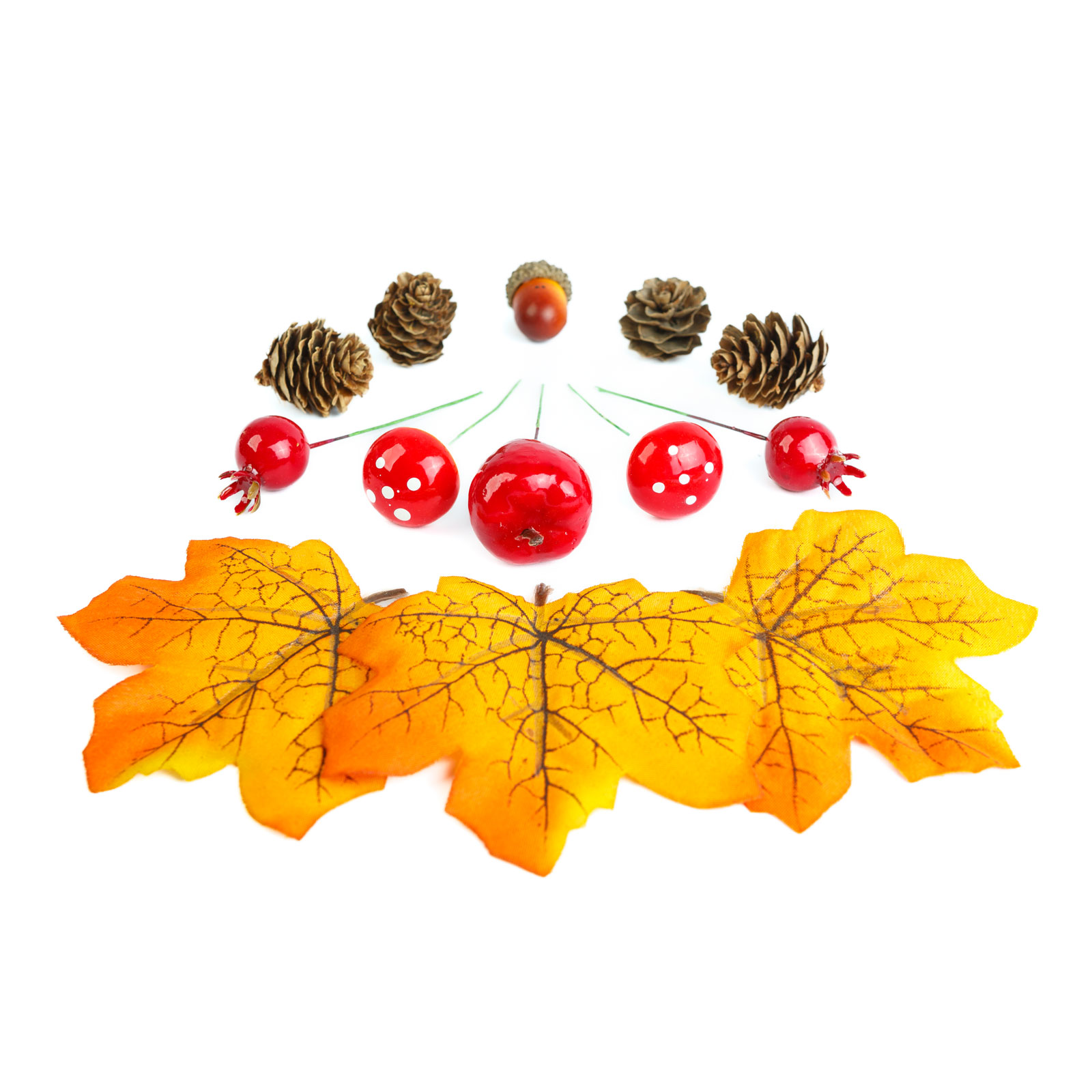 Decorațiune de toamnă – set frunze, conuri de brad și dovleci – 4 modele Best CarHome