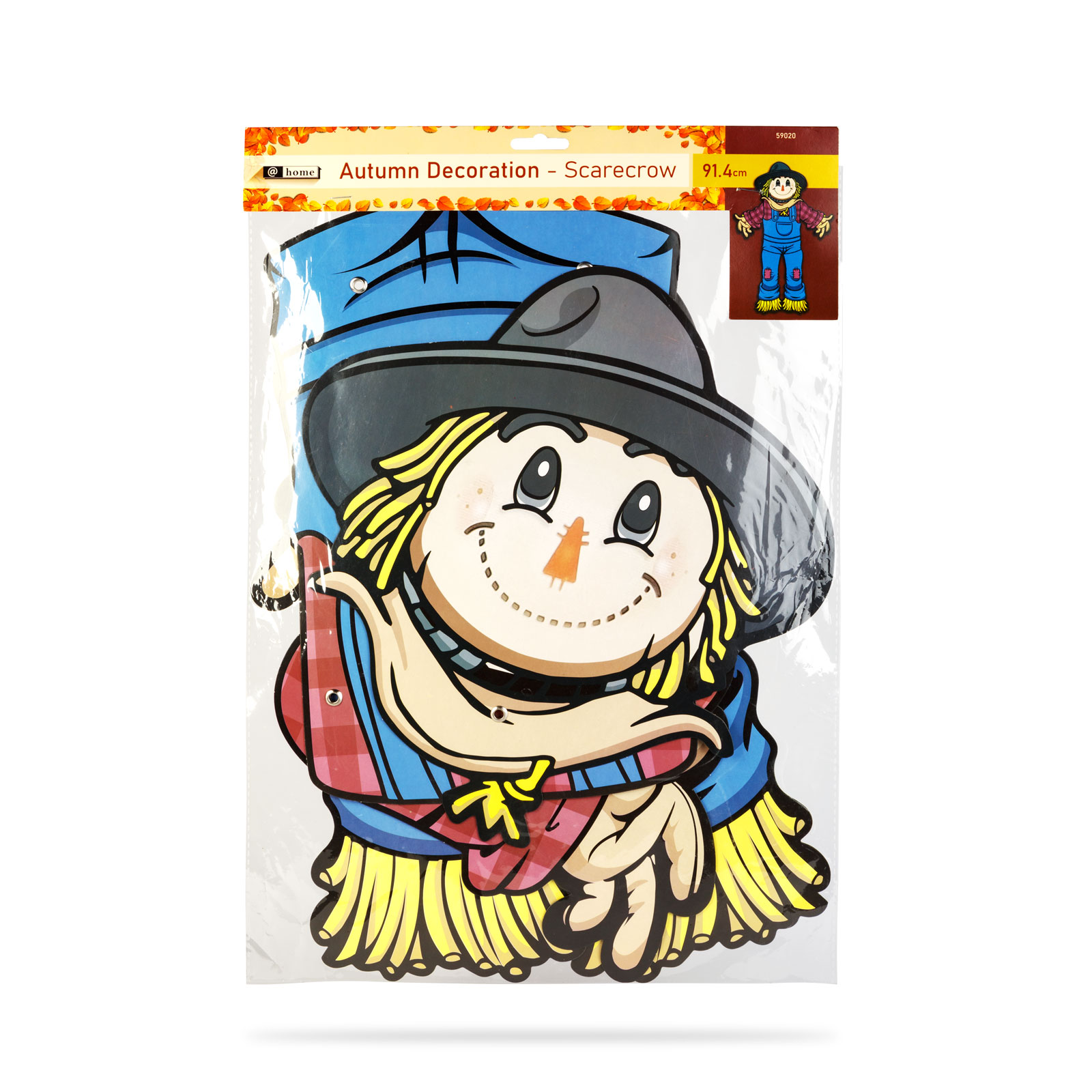 Decorațiune de toamnă – sperietoare cu membre mobile – din hârtie – 91,4 cm Best CarHome