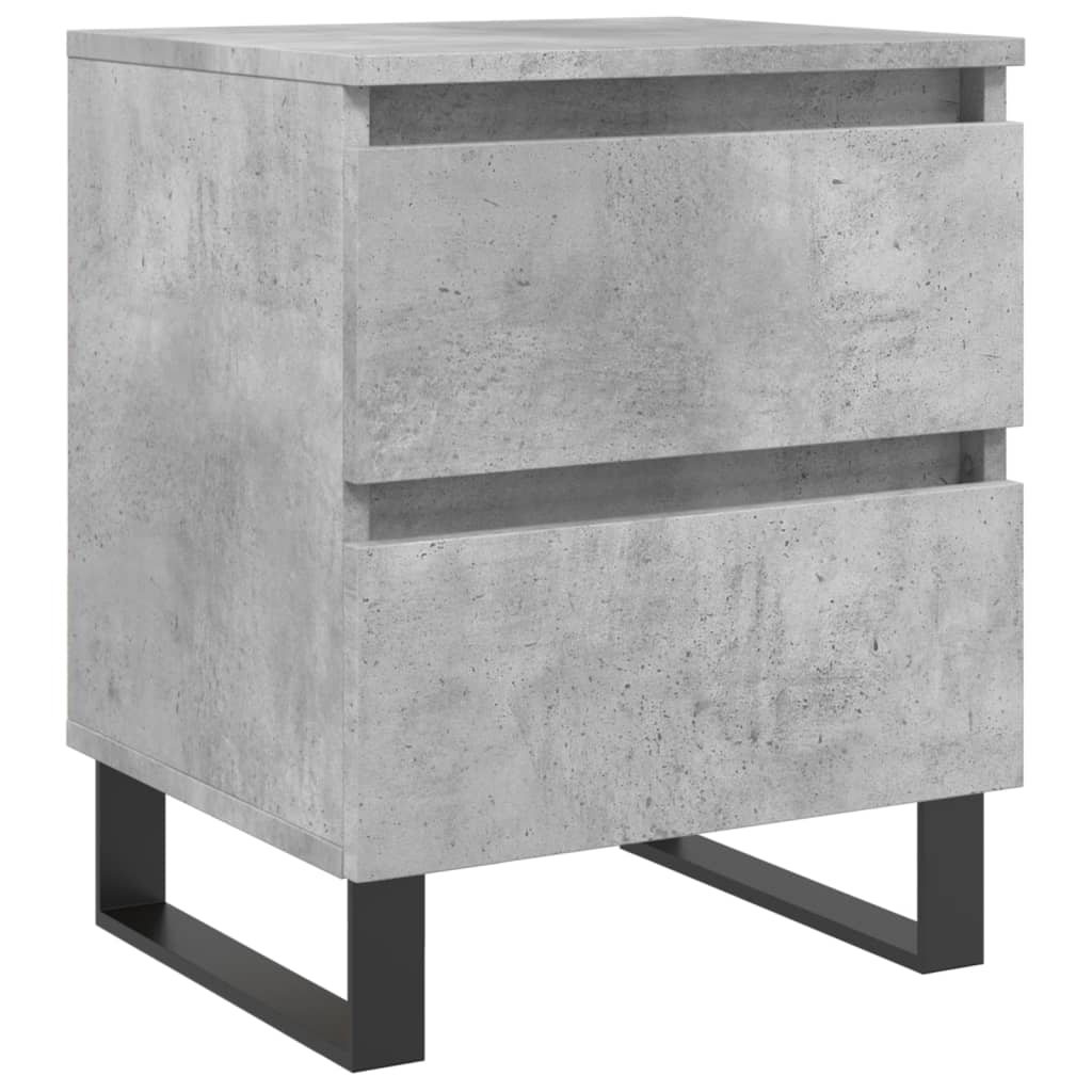 Noptieră, gri beton, 40x35x50 cm, lemn compozit GartenMobel Dekor