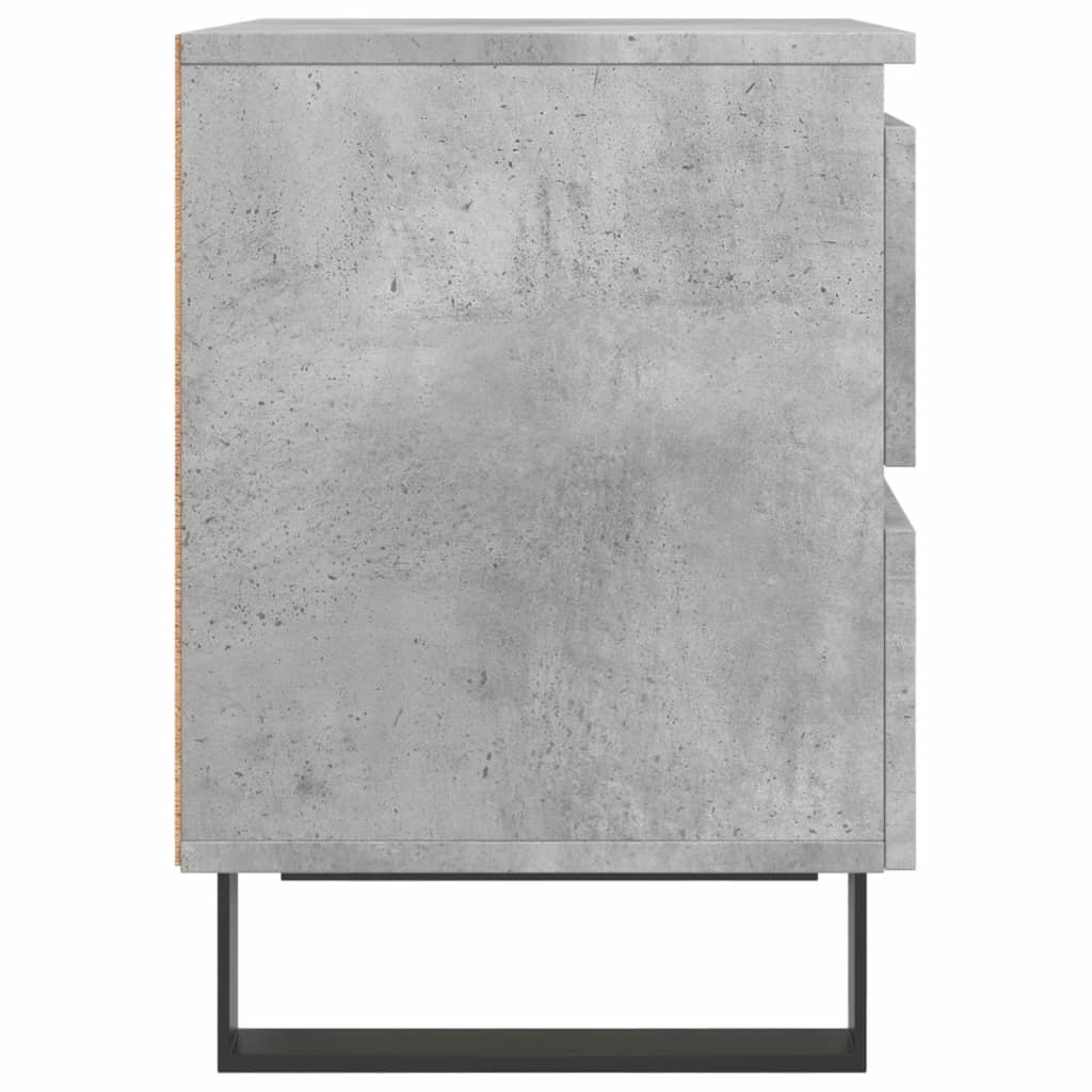 Noptieră, gri beton, 40x35x50 cm, lemn compozit GartenMobel Dekor