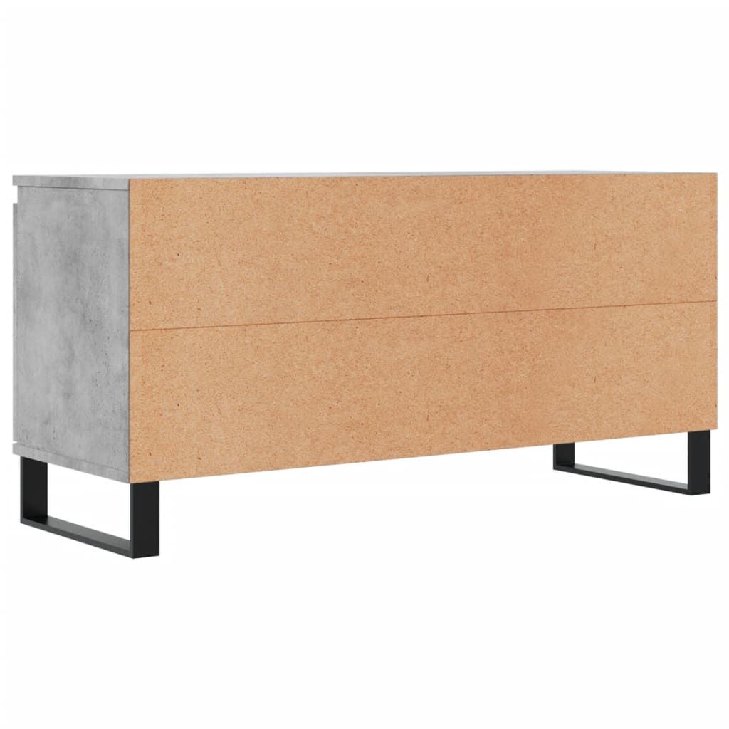 Comodă TV, gri beton, 104x35x50 cm, lemn compozit GartenMobel Dekor