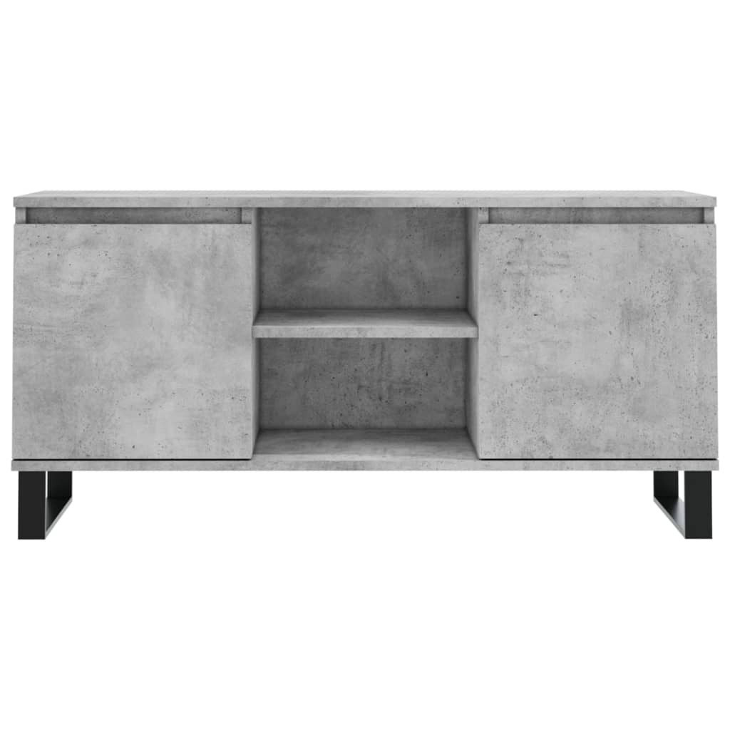 Comodă TV, gri beton, 104x35x50 cm, lemn compozit GartenMobel Dekor