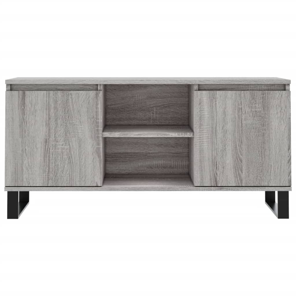 Comodă TV, gri sonoma, 104x35x50 cm, lemn compozit GartenMobel Dekor
