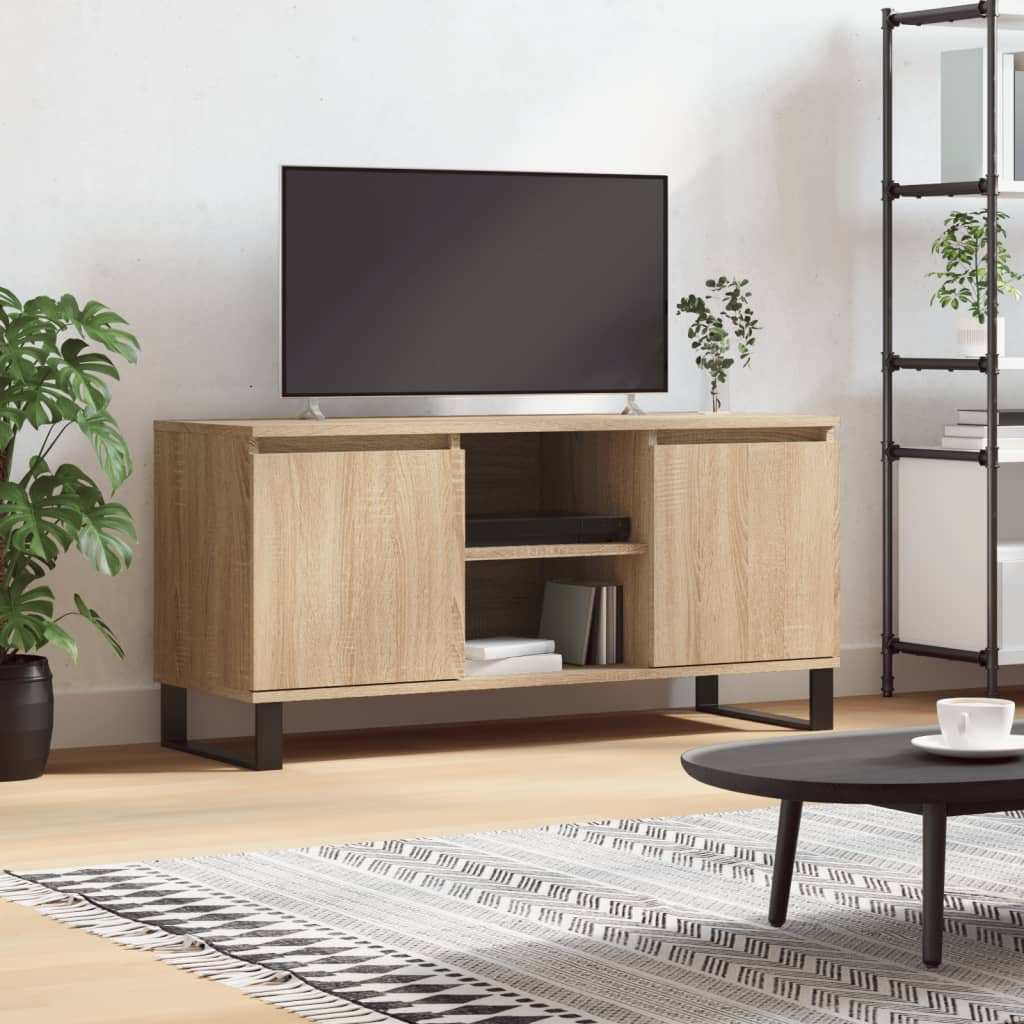 Comodă TV, stejar sonoma, 104x35x50 cm, lemn compozit GartenMobel Dekor