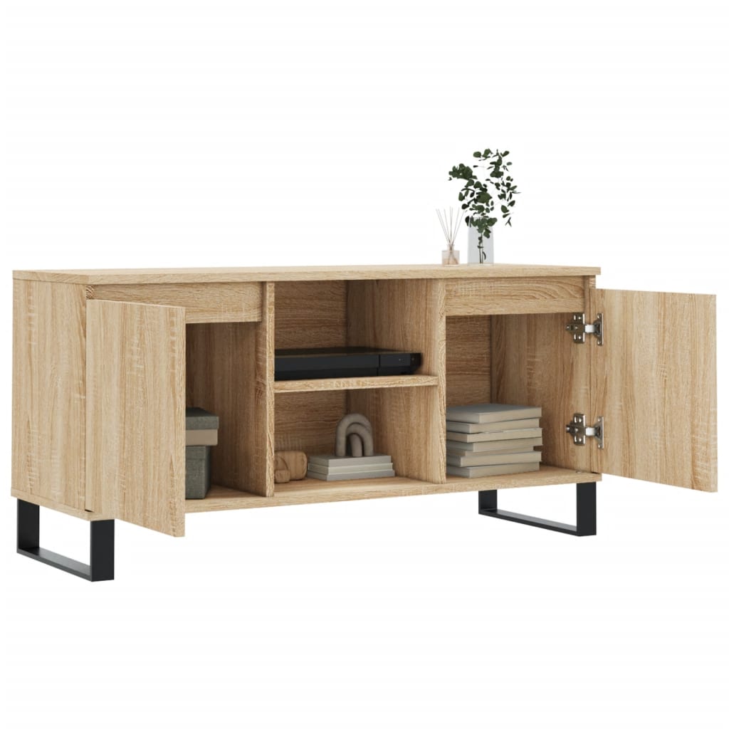 Comodă TV, stejar sonoma, 104x35x50 cm, lemn compozit GartenMobel Dekor