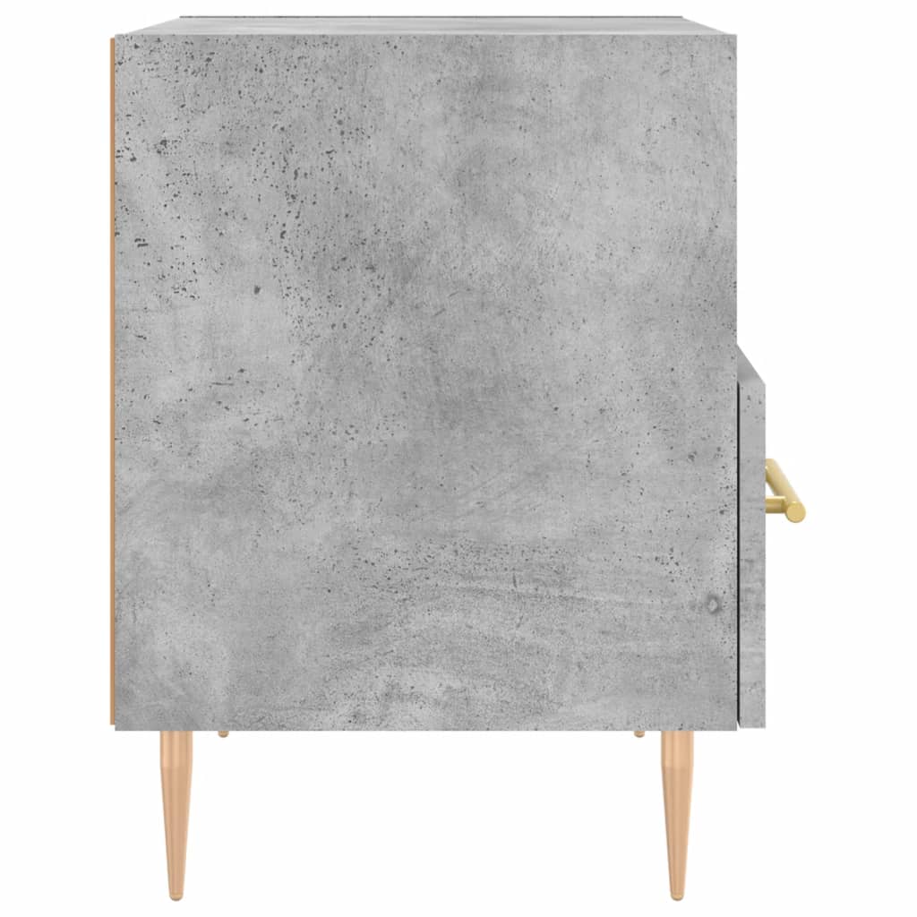 Noptieră, gri beton, 40x35x47,5 cm, lemn compozit GartenMobel Dekor