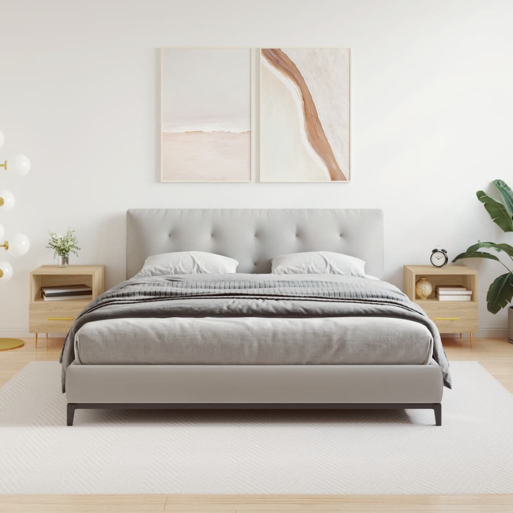 Noptiere, 2 buc., stejar sonoma, 40x35x47,5 cm, lemn compozit GartenMobel Dekor