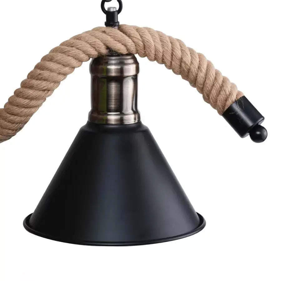 Lustra Franghie, 2*E27, Maro, Metal si Sfoara LV570/2BK ModernLight Concept
