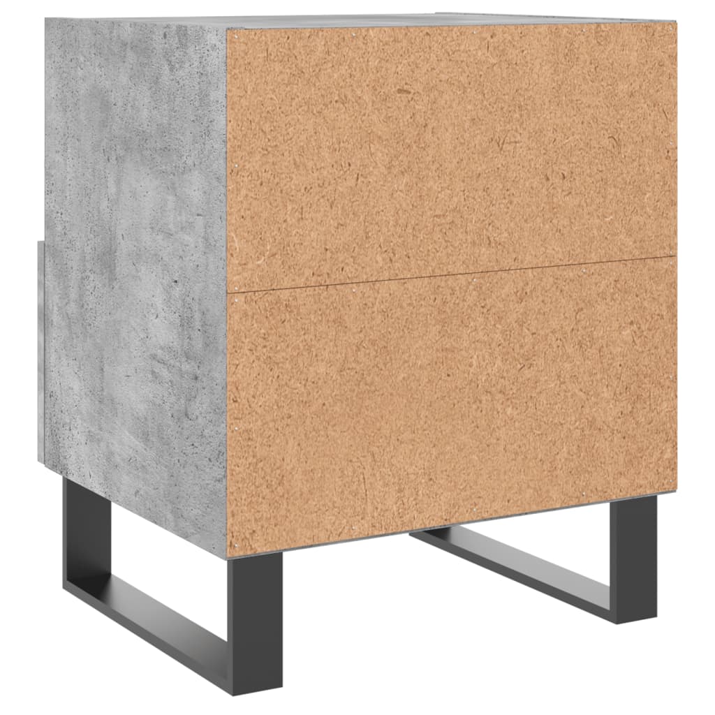 Noptieră, gri beton, 40x35x47,5 cm, lemn compozit GartenMobel Dekor