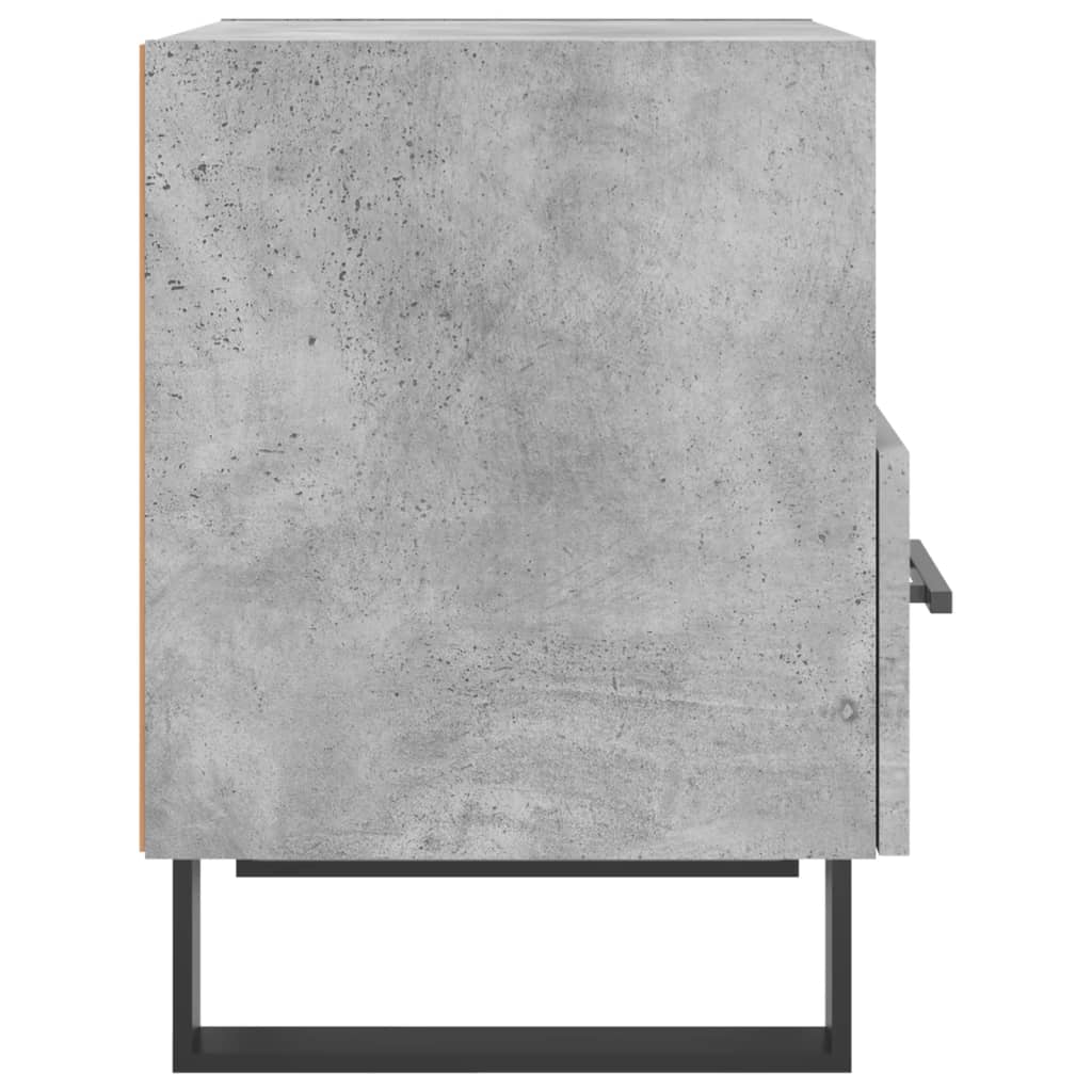 Noptieră, gri beton, 40x35x47,5 cm, lemn compozit GartenMobel Dekor