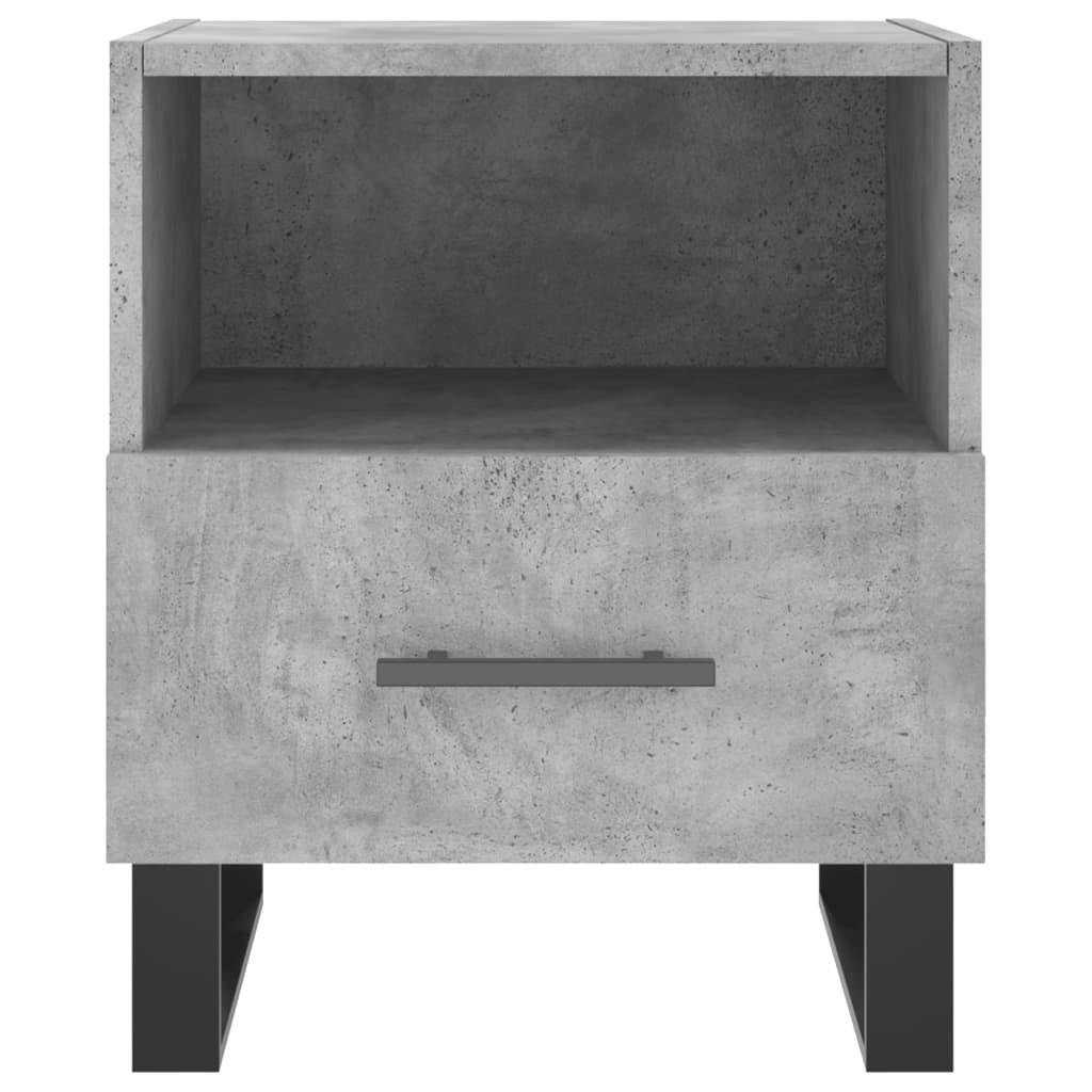 Noptieră, gri beton, 40x35x47,5 cm, lemn compozit GartenMobel Dekor