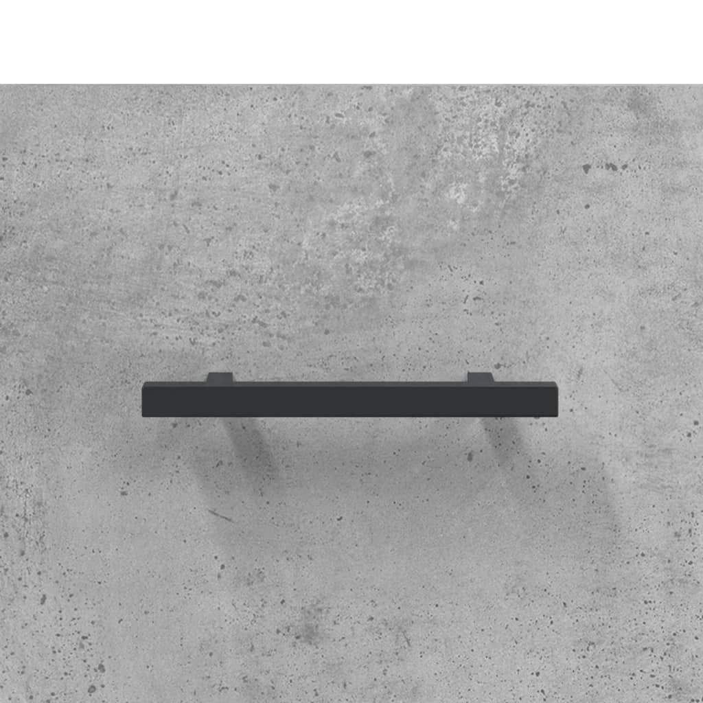 Noptieră, gri beton, 40x35x47,5 cm, lemn compozit GartenMobel Dekor