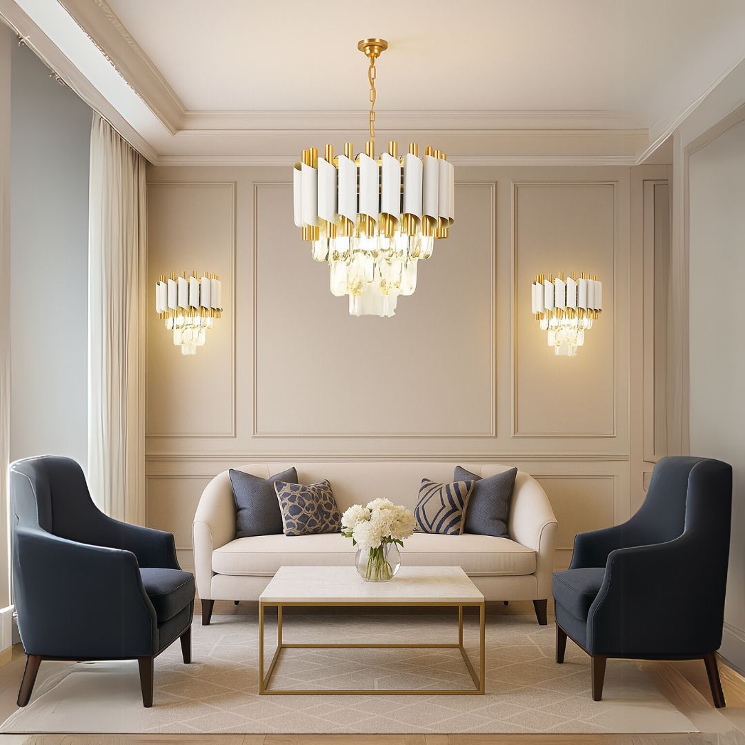 Aplica Candelabru Cristal VERSAILLES Piccolo, 2xE14, Alb ModernLight Concept
