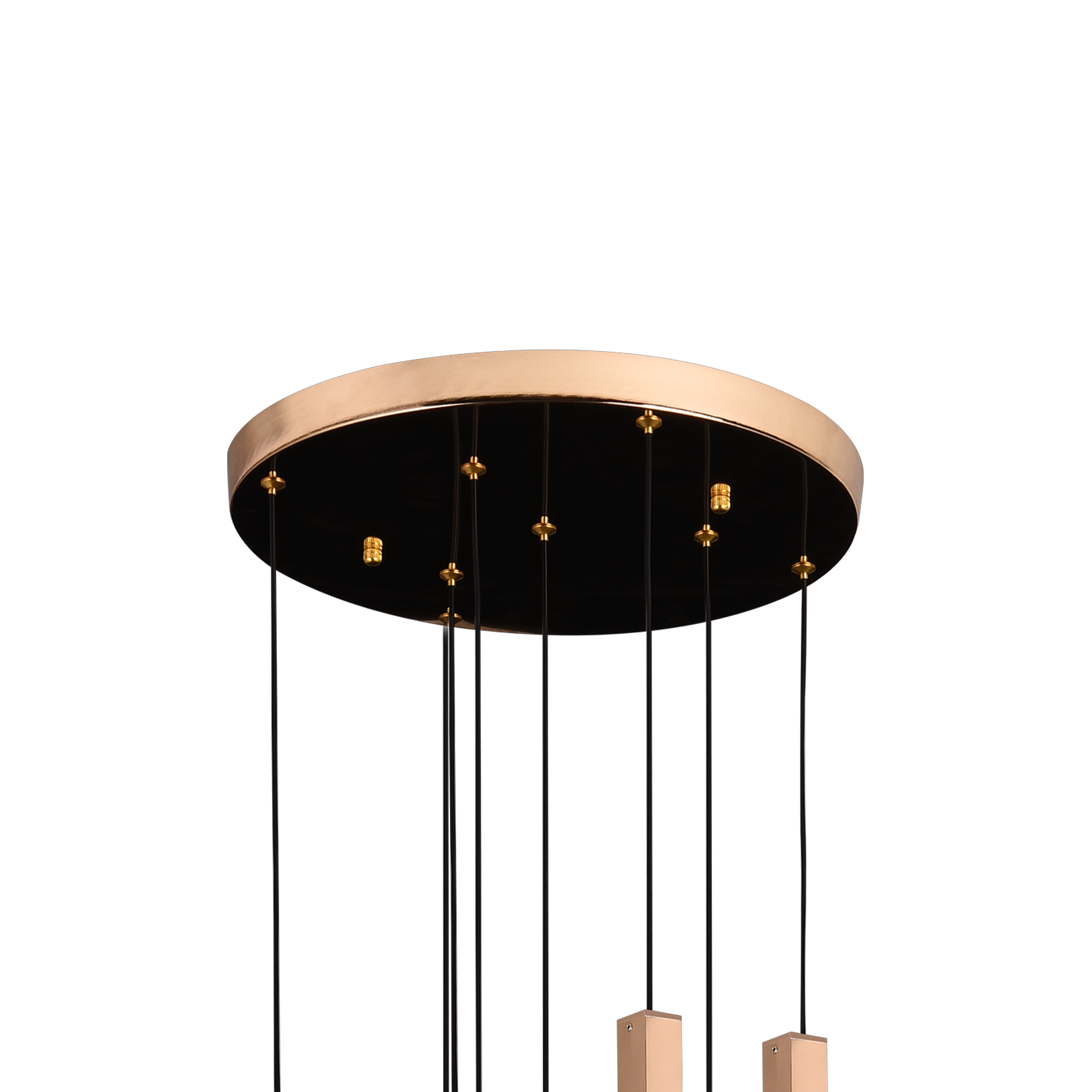 Candelabru Cristal LED 22W, Lumina Calda/Neutra/Rece, Diametru 25cm Auriu CM511/H150XW35 ModernLight Concept