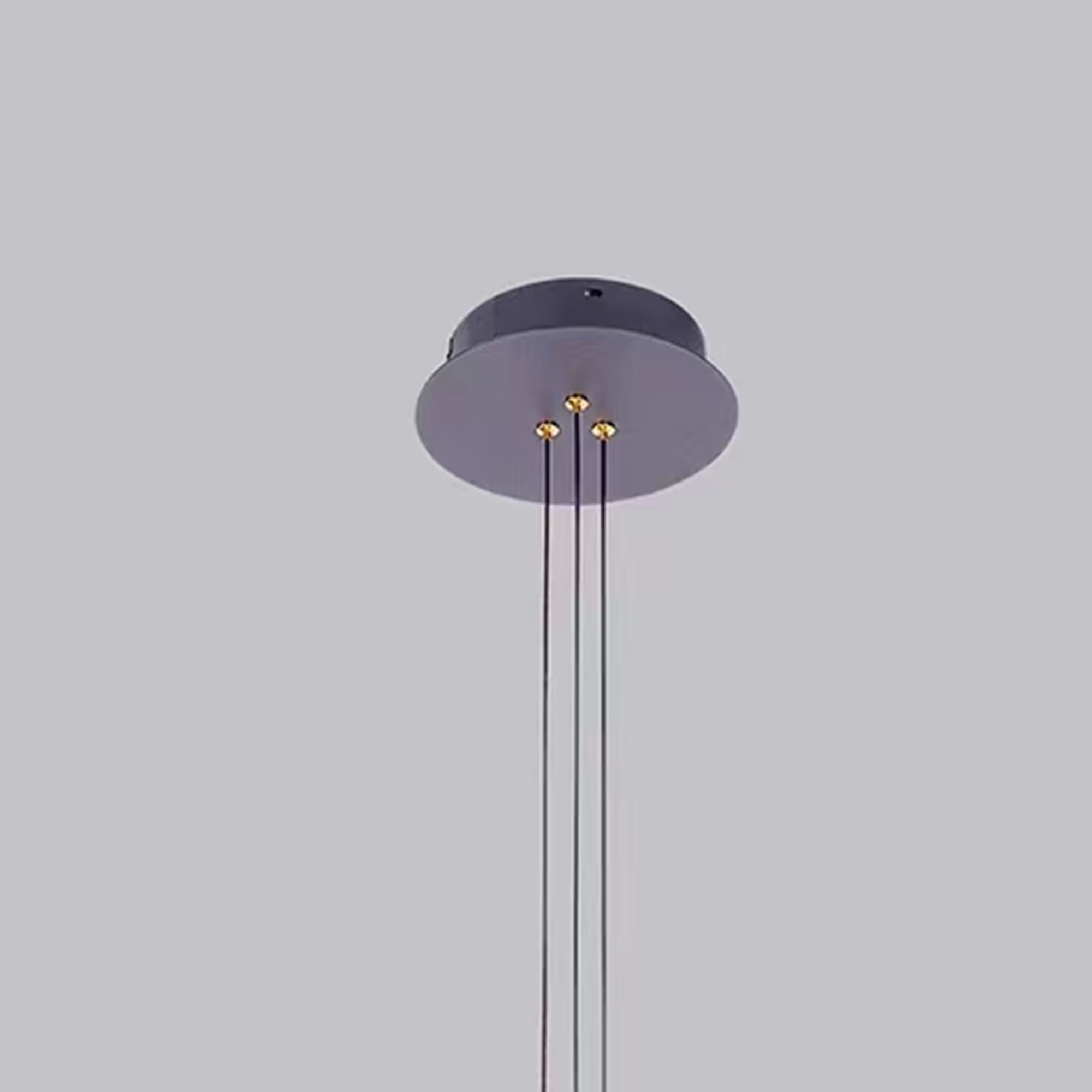 Lustra LED suspendata cu Telecomanda RIMINI 51W, 3 Elemente, lumina Rece/Calda/Neutra, Dimabila, Auriu ModernLight Concept