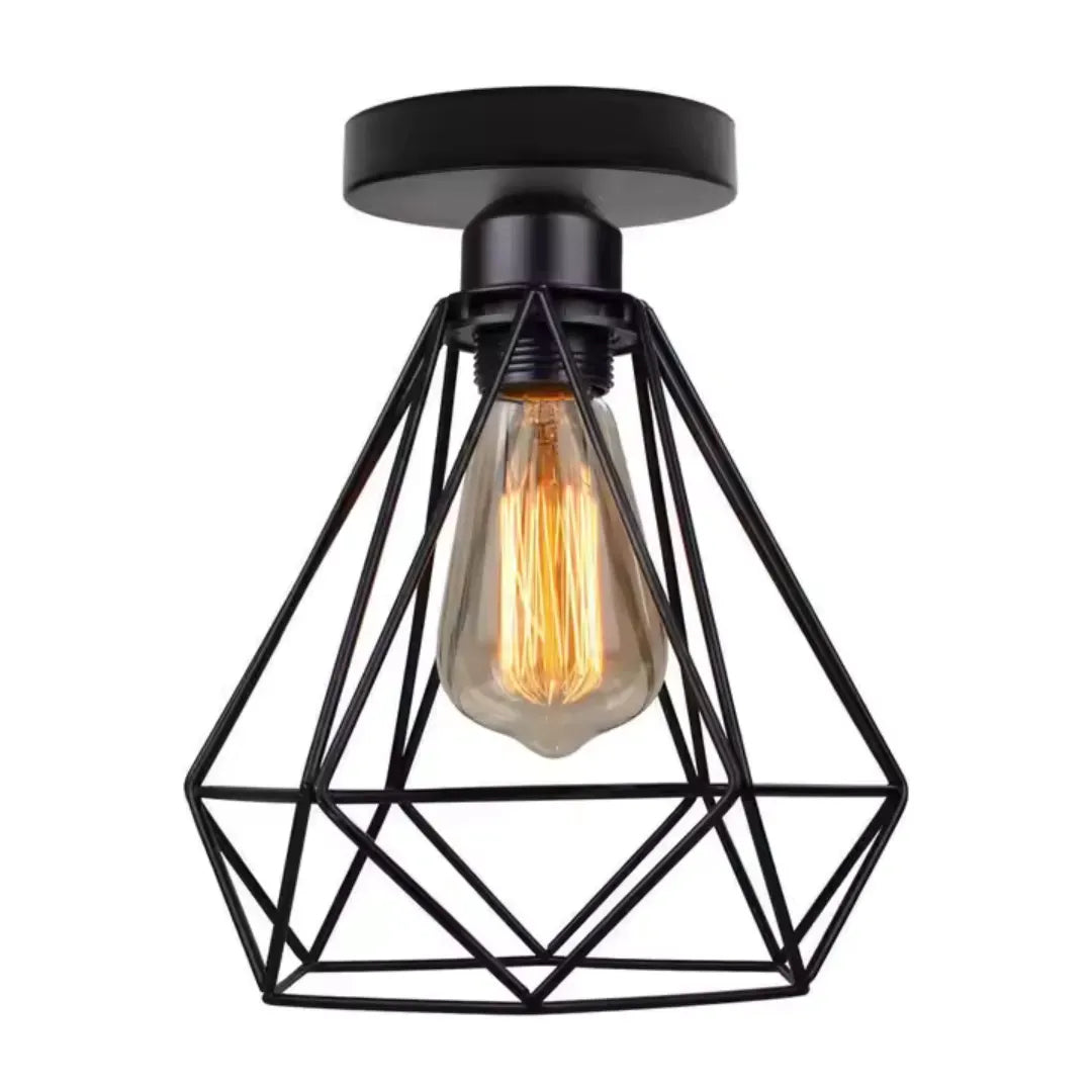 Lustra cu Abajur, GRACIE, Diamant, 1XE27, Negru ModernLight Concept