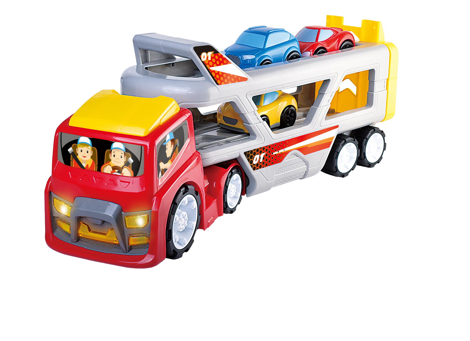 Jucarie interactiva - Camion cu platforma auto PlayLearn Toys