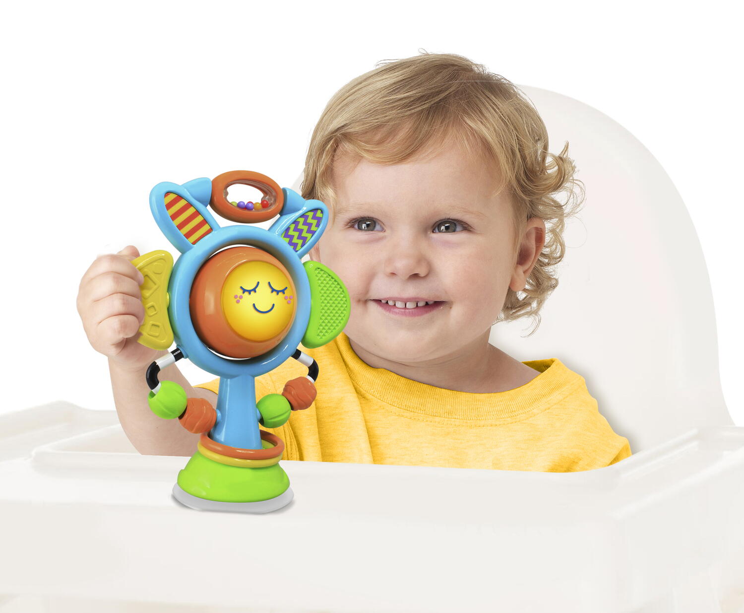 Jucarie interactiva cu ventuza - Floarea soarelui PlayLearn Toys