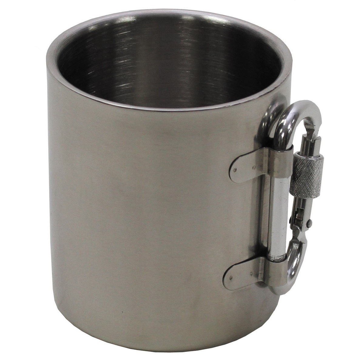 Cana inox cu carabina, 300 ml, pereti dubli cu carabina Fox Outdoor OutsideGear Venture